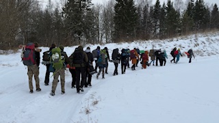 Lapkričio 29-30 dienomis mūsų gimnazijos žygeivių klubo Gilė nariai keliavo Dubysos regioniniame parke